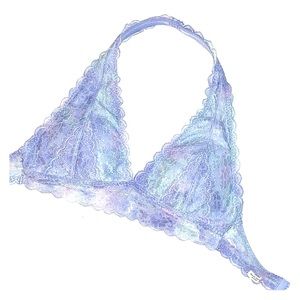Colorful blue Hollister bralette